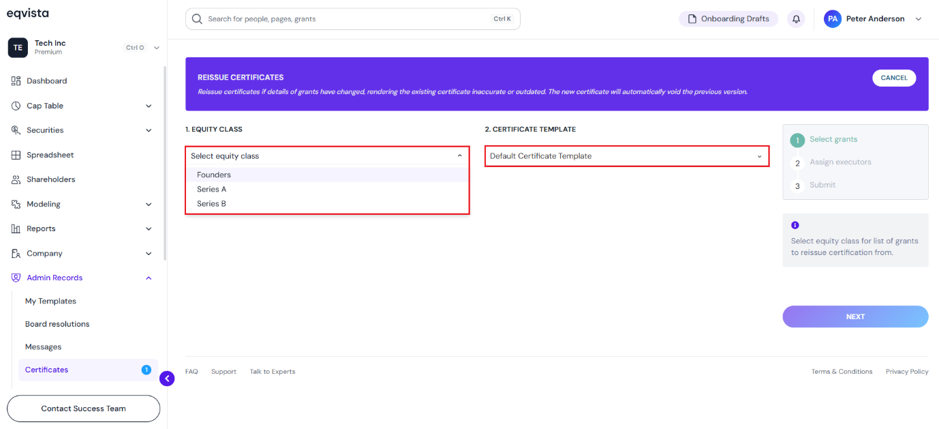 certificate template