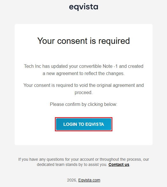 shareholder will receive an email r