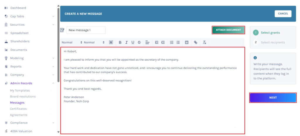 Attach Document