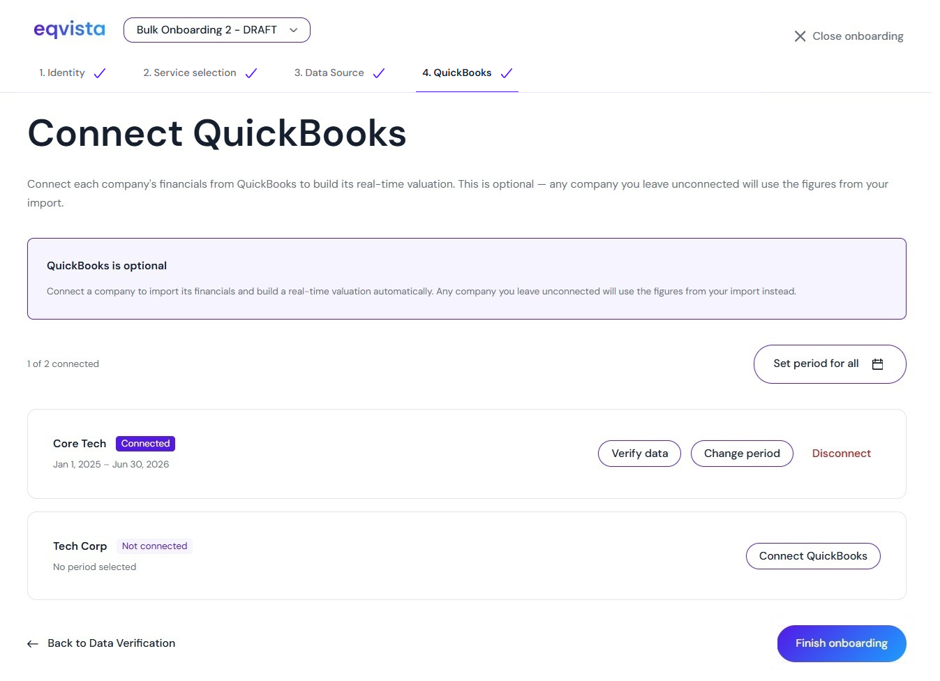 finish onboarding 