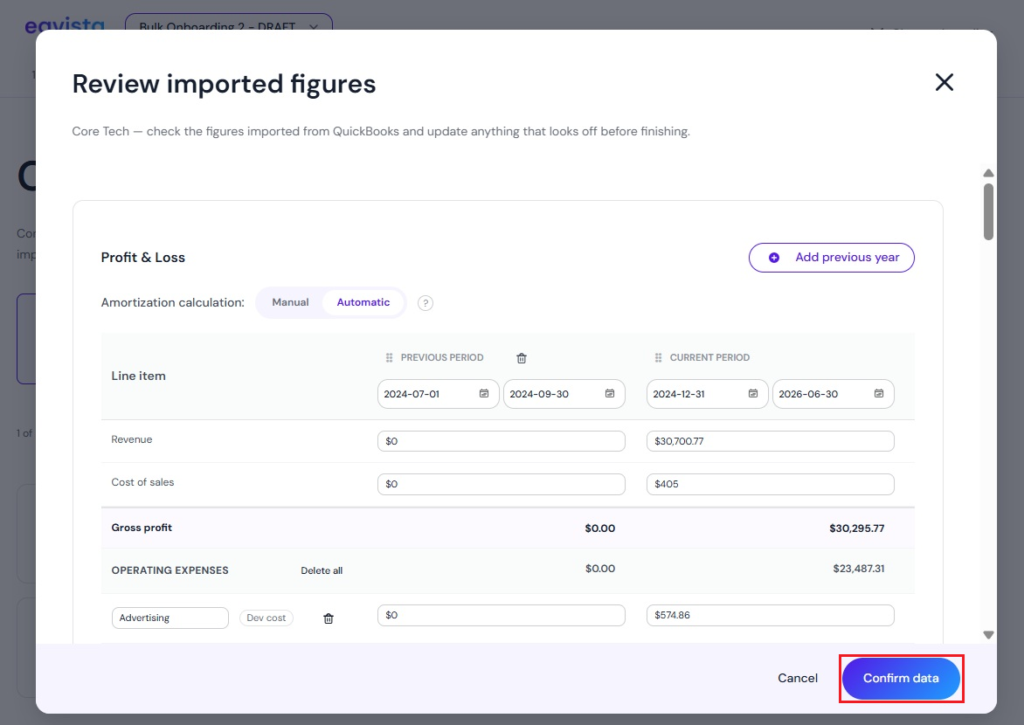 Verify Data