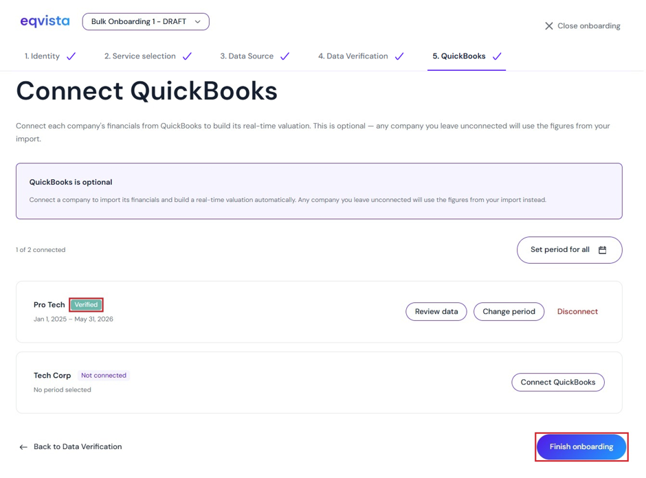 Finish Onboarding