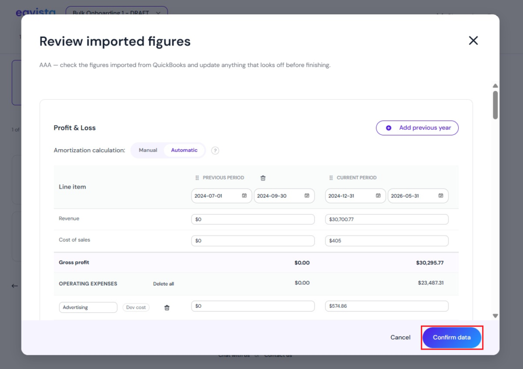 Verify Data
