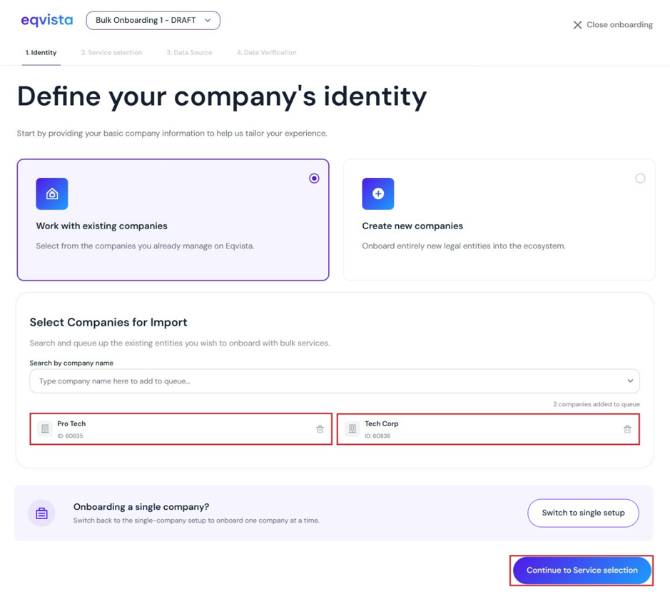 work with existing company