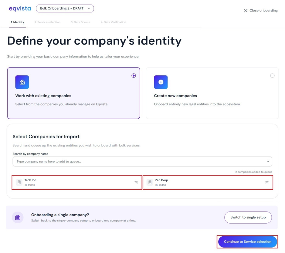 Work with existing companies