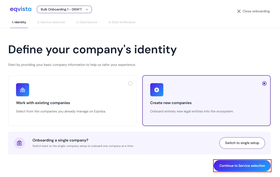 Create new companies