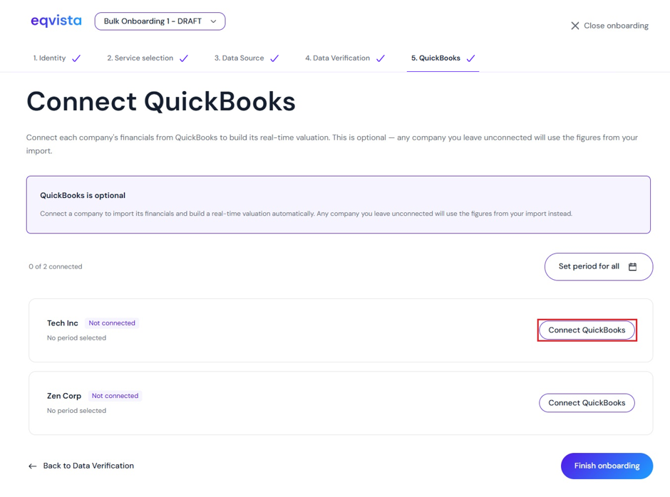 Connect QuickBooks