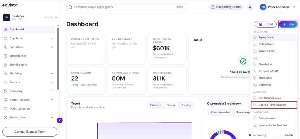 Get Real-Time Valuation