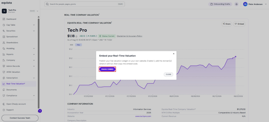 Enable Embed