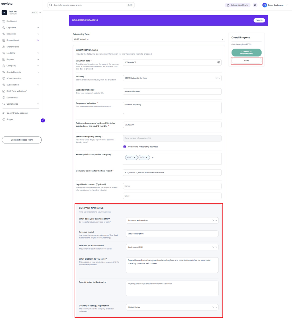 document onboarding
