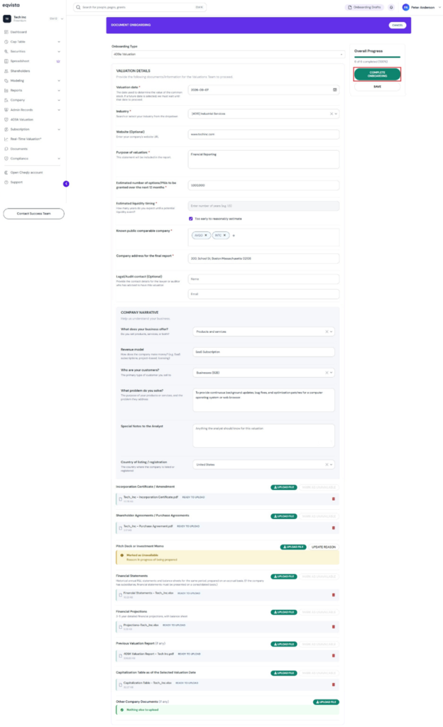 Complete Onboarding