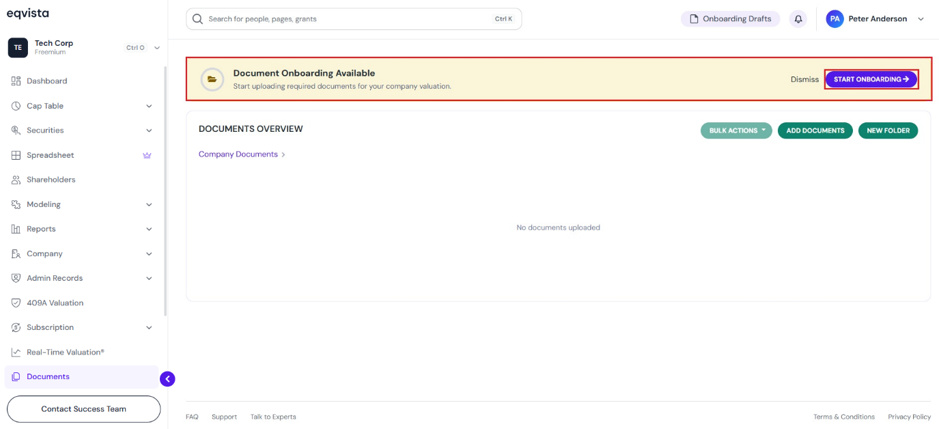 Start Onboarding