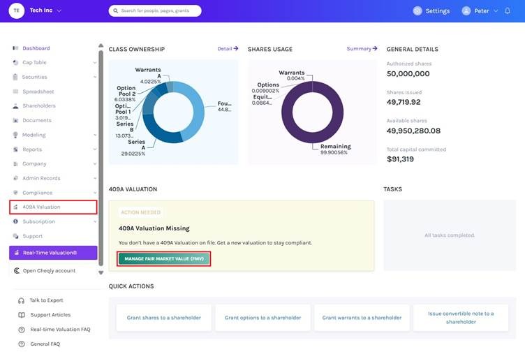 Manage Fair Market Value