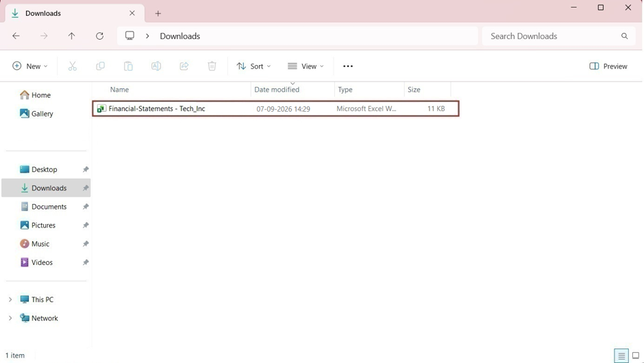 document gets downloaded