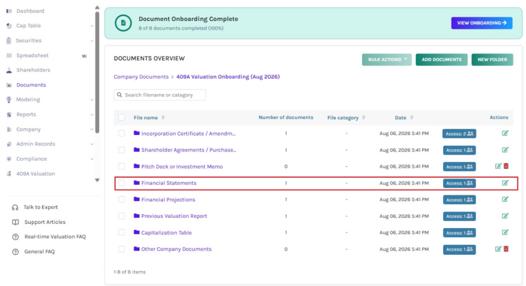 onboarded documents can be viewed 