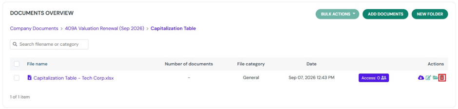 Delete Document