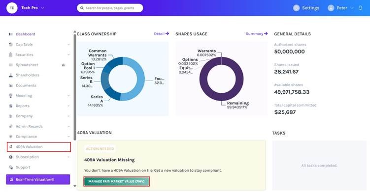 Manage Fair Market Value (FMV)