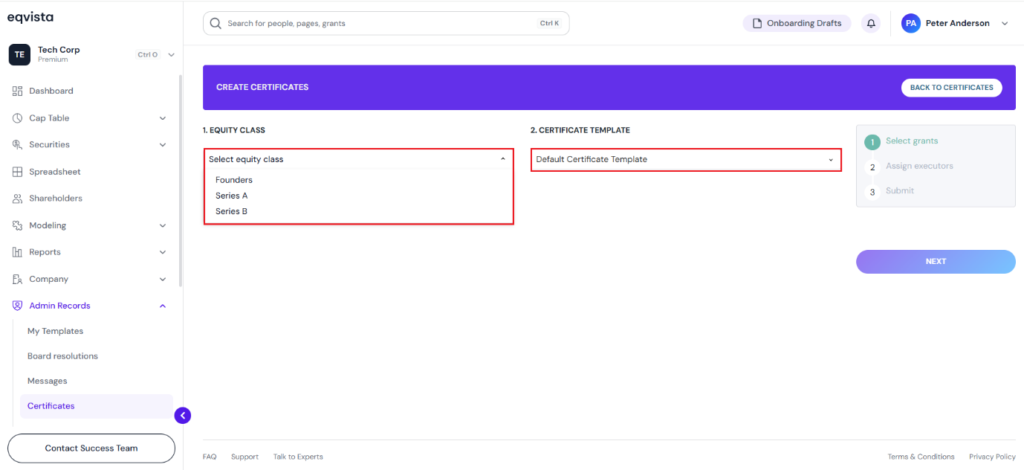 certificate template 