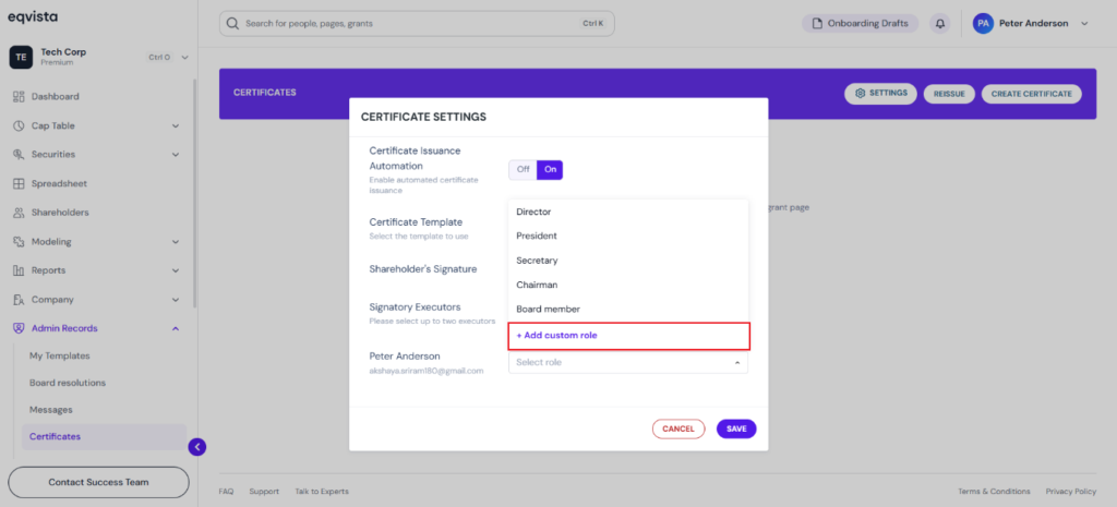  Add Custom Role