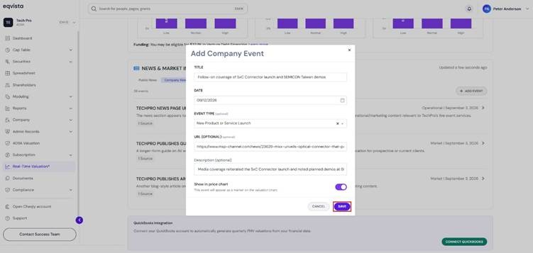 Fill in Details of News Event