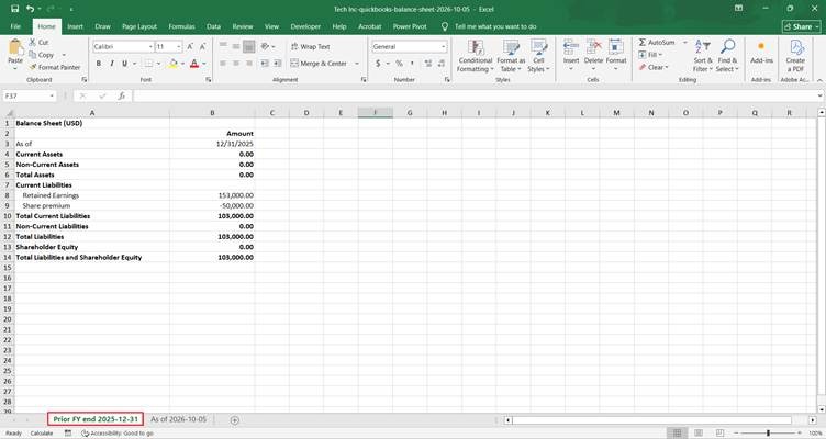 Balance Sheet