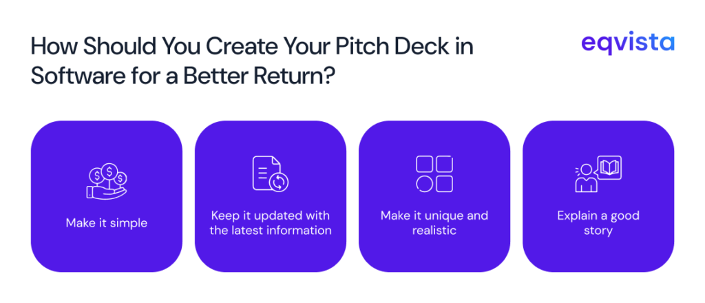 How should you create your pitch deck in software for a better return