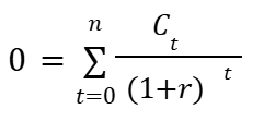 Set Up the IRR Equation