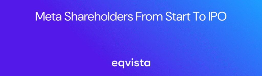 Meta shareholders from Start to IPO