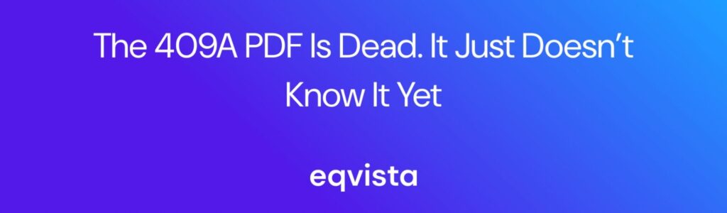 The 409A PDF Is Dead. It Just Doesn’t Know It Yet