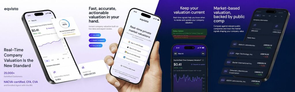Monitor Your Company Valuation on the Eqvista Mobile App